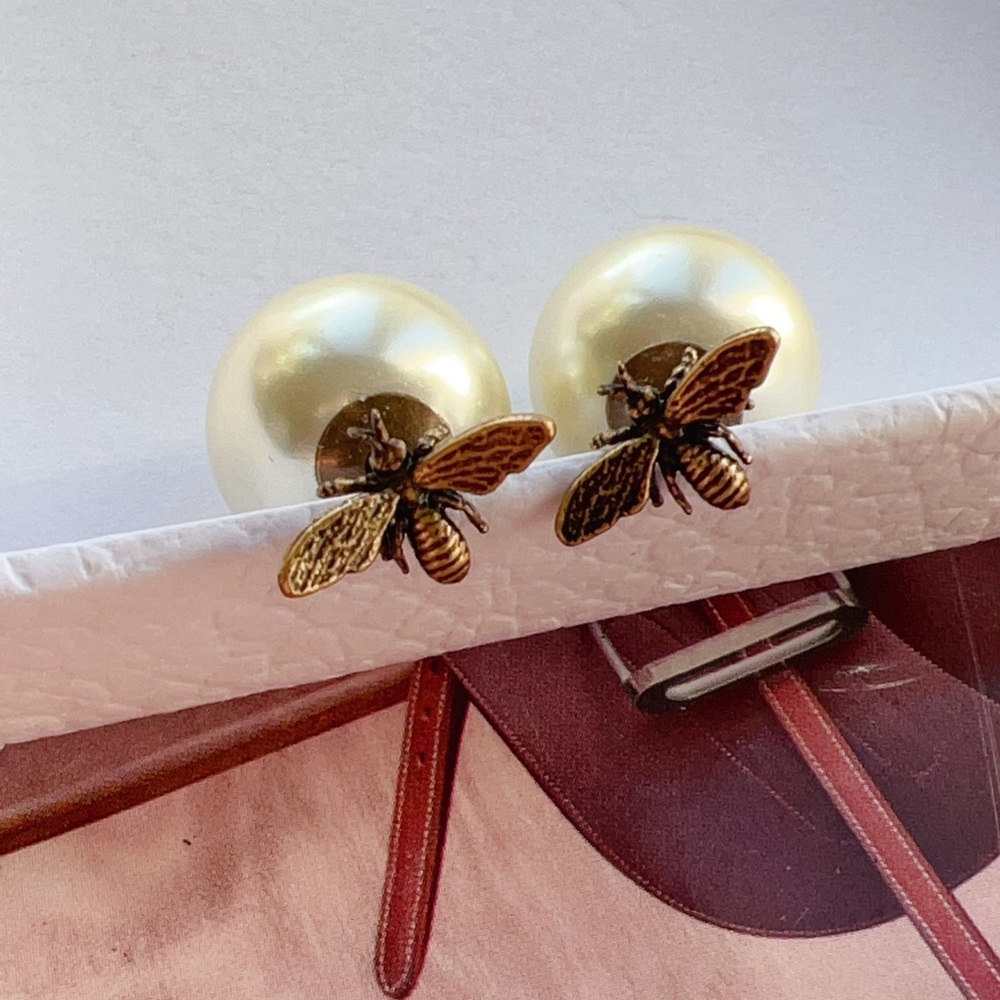 Dior Pearl & Bee Tribales Earrings
